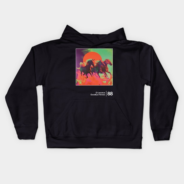 Goodbye Horses - Original Graphic Artwork Design Kids Hoodie by saudade